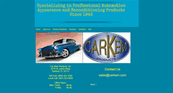 Desktop Screenshot of carkem.com